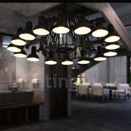 Lámpara de araña moderna contemporánea de un solo nivel de 16 luces
