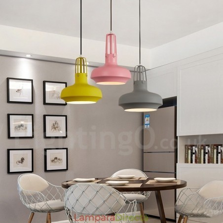 Lámpara colgante contemporánea moderna de 1 luz Lámpara colgante contemporánea moderna de 1 luz