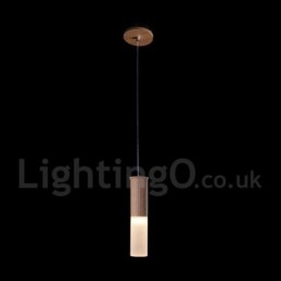 Lámpara colgante de madera moderna y contemporánea de una luz
