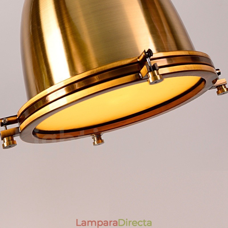 Lámpara colgante de metal vintage