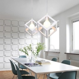Lámpara colgante moderna contemporánea de metal multicolor de 1 luz