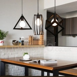 Lámpara colgante moderna contemporánea de metal multicolor de 1 luz