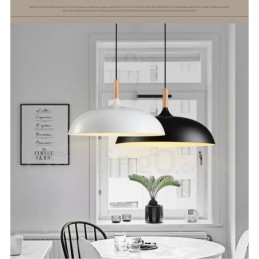 Lámpara colgante de metal moderna contemporánea de 1 luz para dormitorio