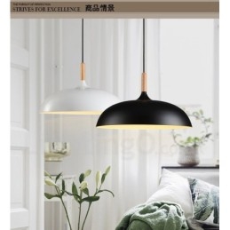 Lámpara colgante de metal moderna contemporánea de 1 luz para dormitorio