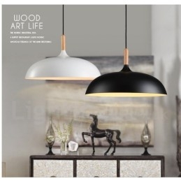 Lámpara colgante de metal moderna contemporánea de 1 luz para dormitorio
