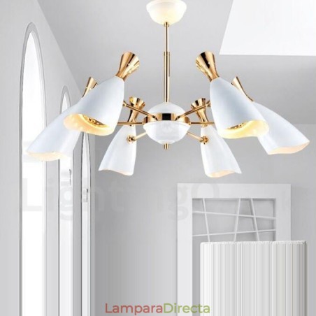 Lámpara de araña moderna contemporánea de 6 luces Lámpara de araña moderna contemporánea de 6 luces