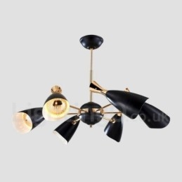 Lámpara de araña moderna contemporánea de 6 luces