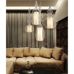 Lámpara colgante de metal estilo vintage estilo country con forma de jarrón