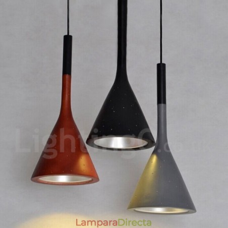 Lámpara colgante de hormigón vintage de 1 luz Lámpara colgante de hormigón vintage de 1 luz