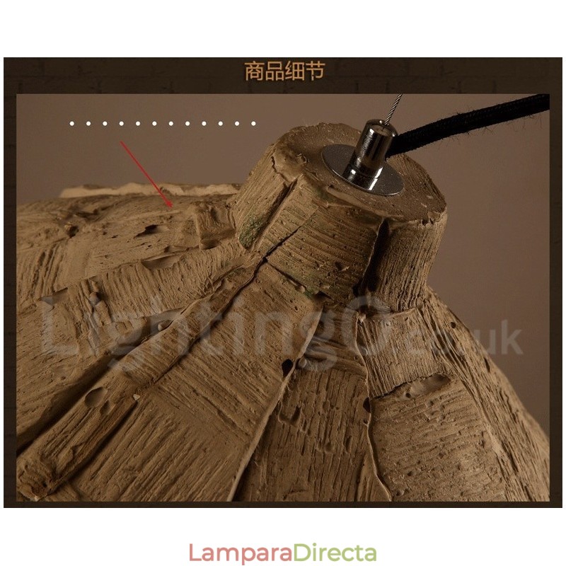 Lámpara colgante de hormigón vintage