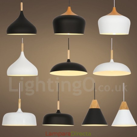 Lámpara colgante contemporánea moderna de 1 luz Lámpara colgante contemporánea moderna de 1 luz