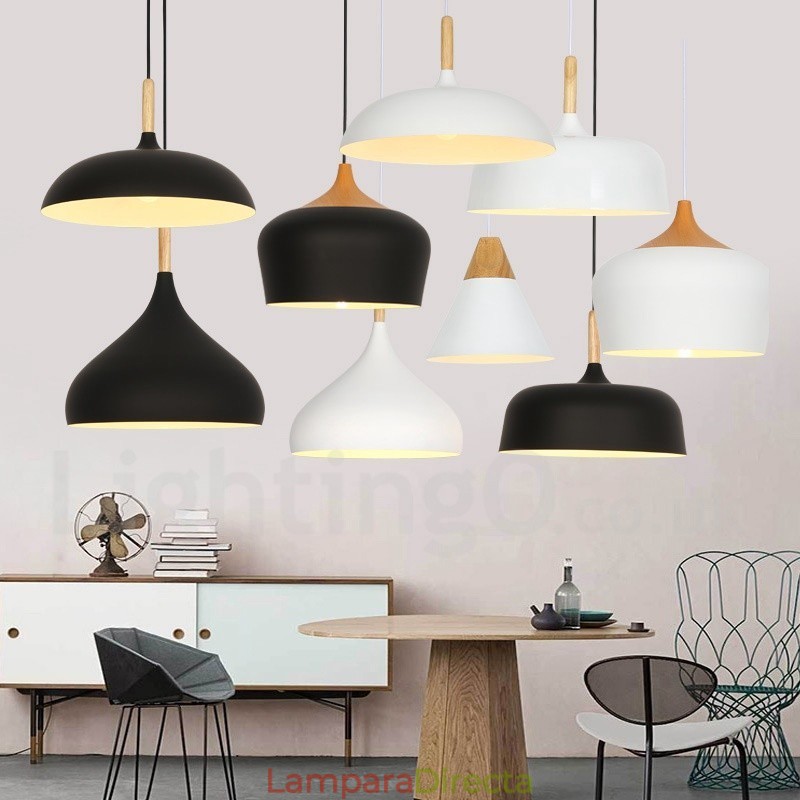 Lámpara colgante contemporánea moderna de 1 luz