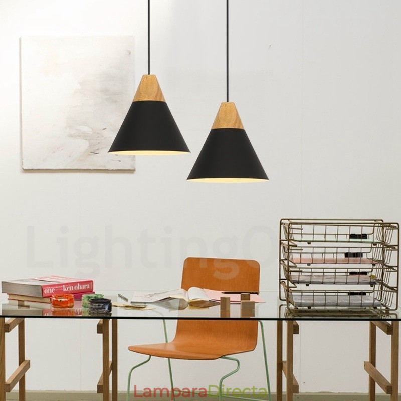 Lámpara colgante contemporánea moderna de 1 luz