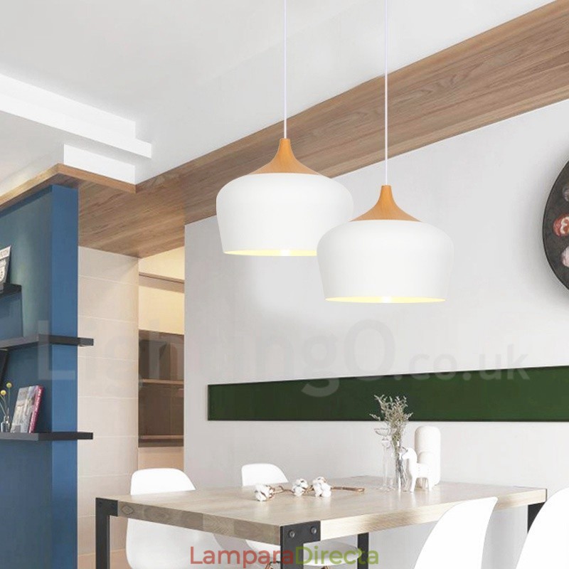 Lámpara colgante contemporánea moderna de 1 luz