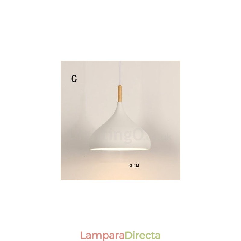 Lámpara colgante contemporánea moderna de 1 luz
