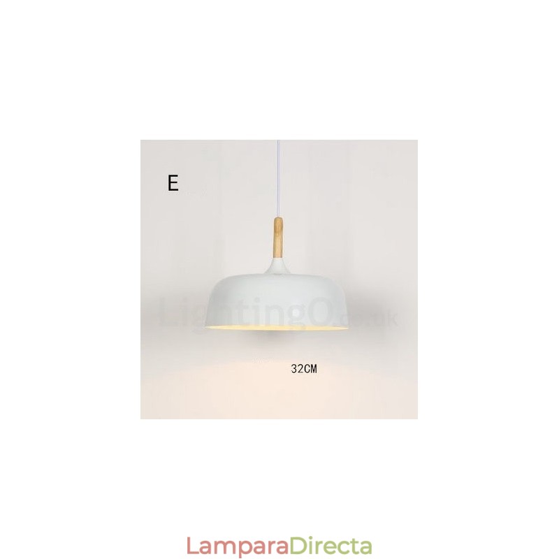 Lámpara colgante contemporánea moderna de 1 luz