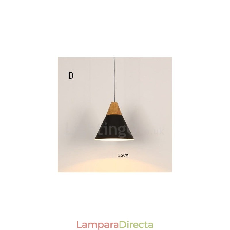 Lámpara colgante contemporánea moderna de 1 luz