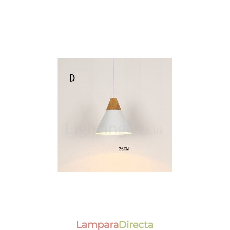 Lámpara colgante contemporánea moderna de 1 luz
