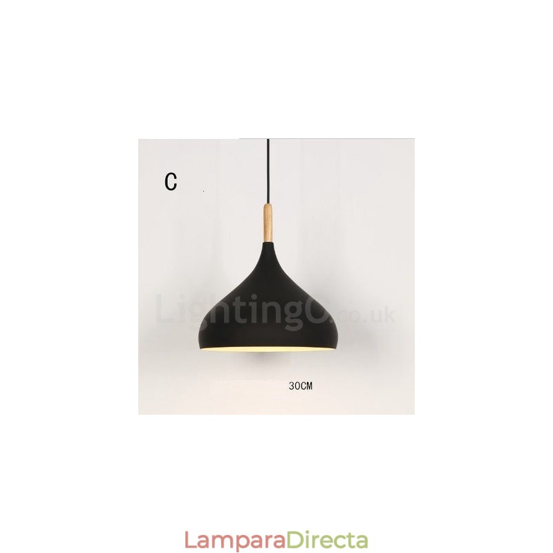 Lámpara colgante contemporánea moderna de 1 luz