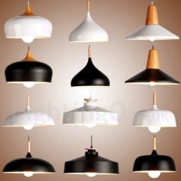 Lámpara colgante contemporánea moderna de 1 luz