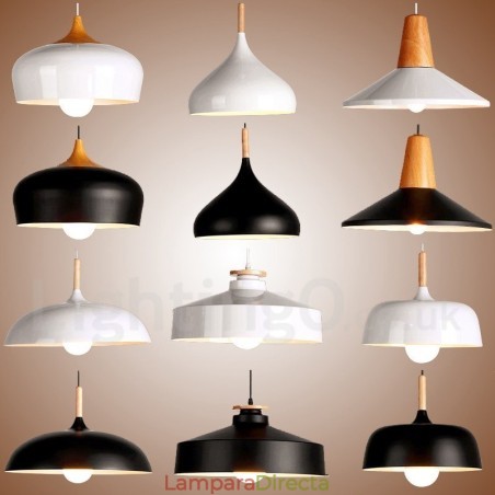 Lámpara colgante contemporánea moderna de 1 luz Lámpara colgante contemporánea moderna de 1 luz