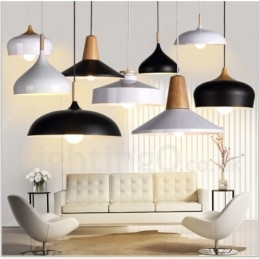 Lámpara colgante contemporánea moderna de 1 luz