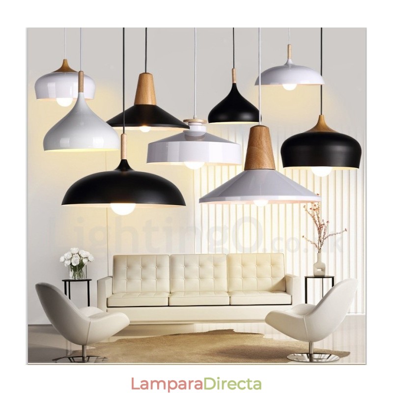 Lámpara colgante contemporánea moderna de 1 luz
