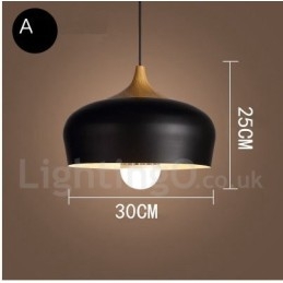 Lámpara colgante contemporánea moderna de 1 luz
