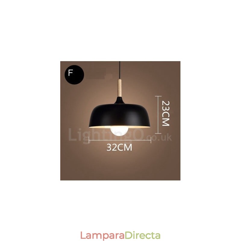 Lámpara colgante contemporánea moderna de 1 luz