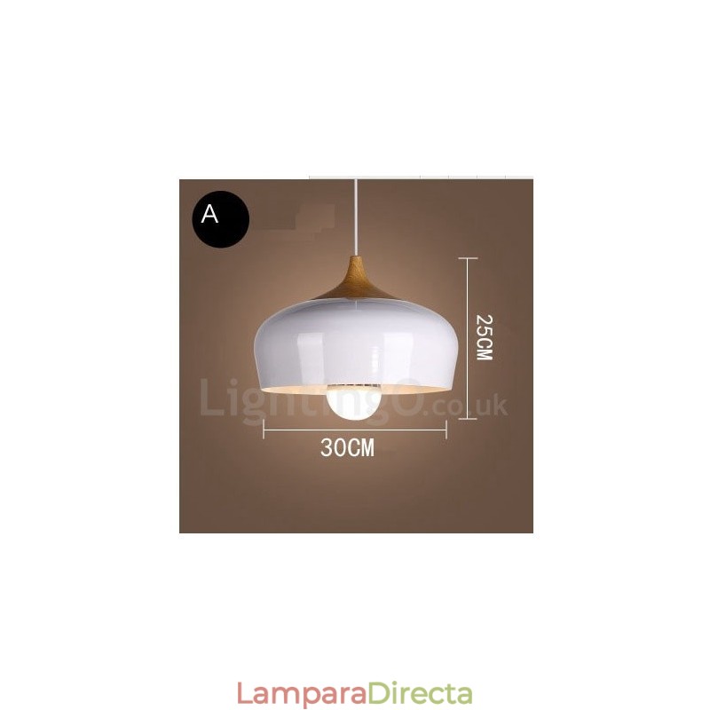 Lámpara colgante contemporánea moderna de 1 luz
