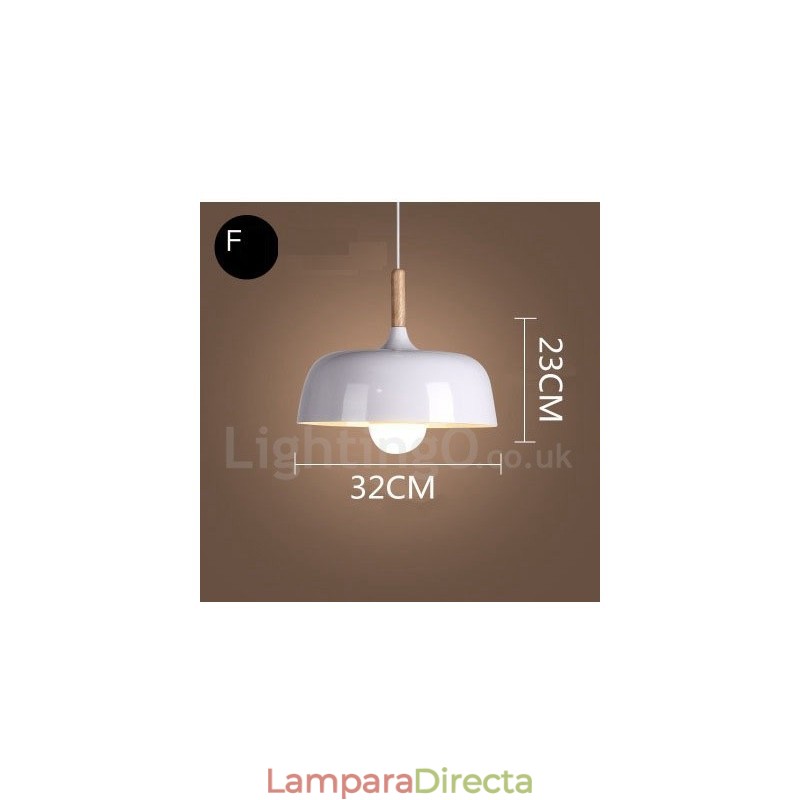 Lámpara colgante contemporánea moderna de 1 luz