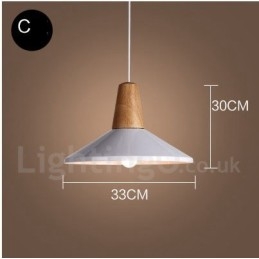 Lámpara colgante contemporánea moderna de 1 luz