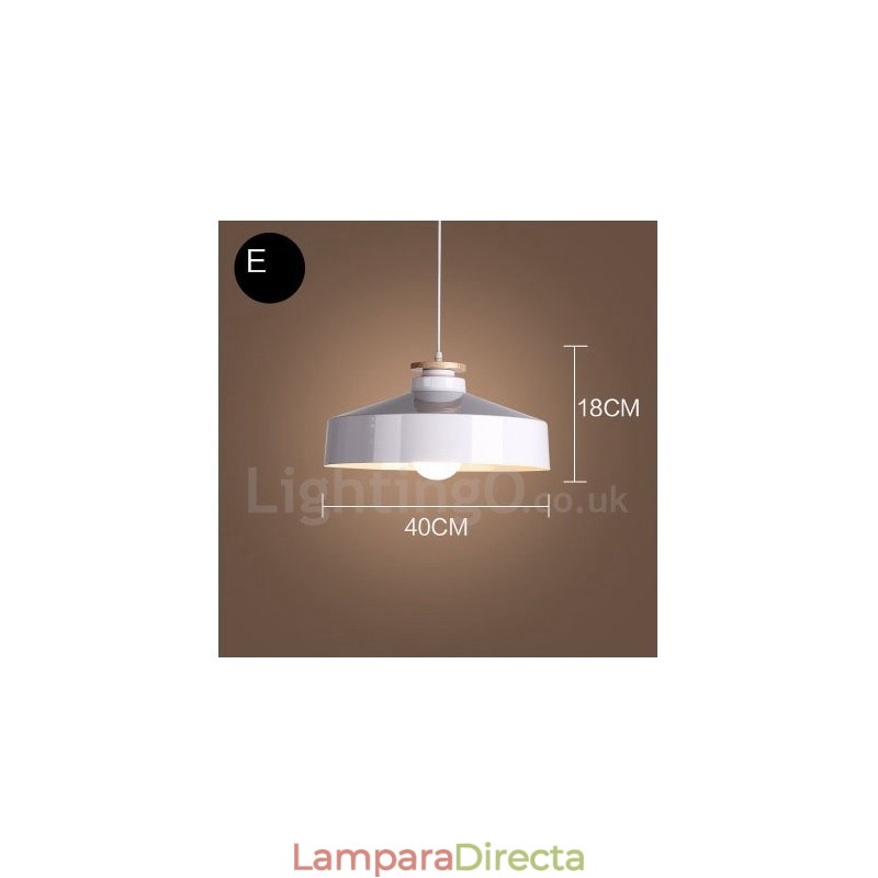 Lámpara colgante contemporánea moderna de 1 luz