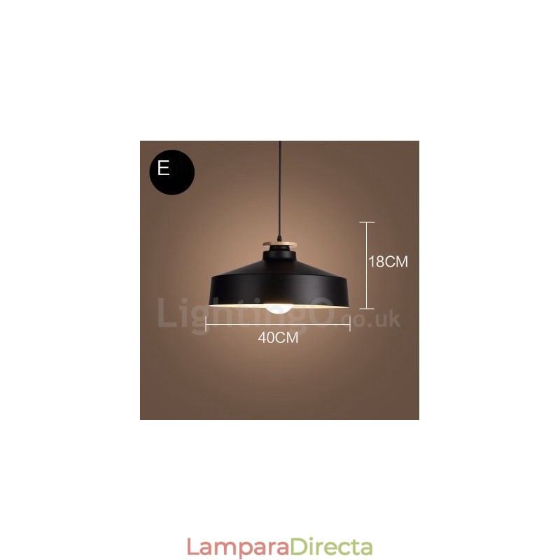 Lámpara colgante contemporánea moderna de 1 luz