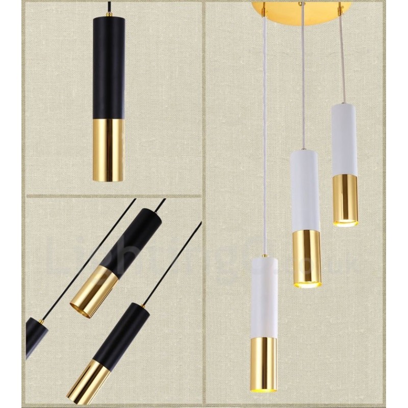 Lámpara colgante contemporánea moderna de 3 luces