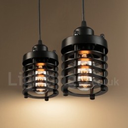 Lámpara colgante de cobre retro vintage de 1 luz