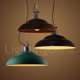 Lámpara colgante retro vintage de 1 luz