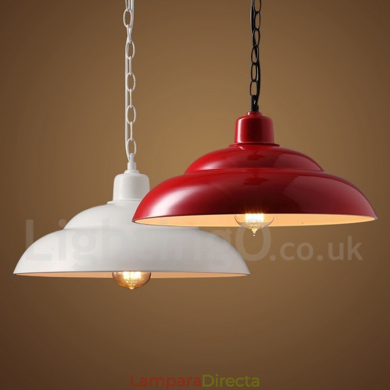 Lámpara colgante retro vintage de 1 luz