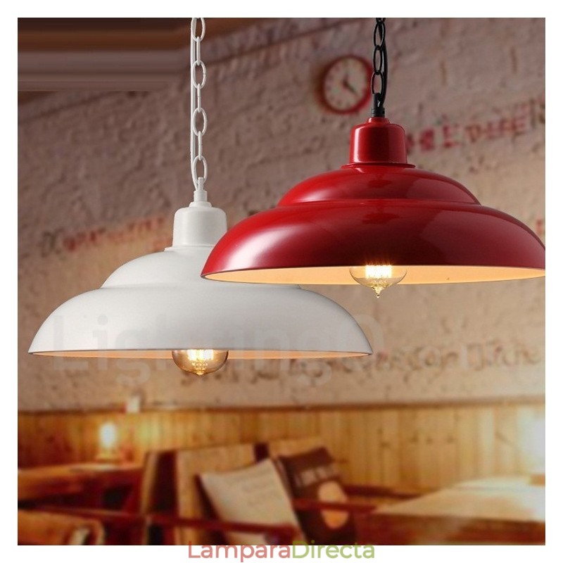 Lámpara colgante retro vintage de 1 luz
