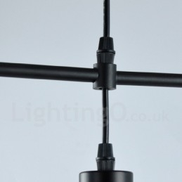 Lámpara colgante moderna contemporánea de metal de 1 luz
