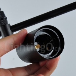 Lámpara colgante moderna contemporánea de metal de 1 luz
