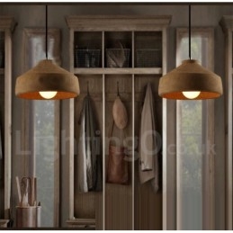 Lámpara colgante de una sola luz de hormigón contemporánea moderna