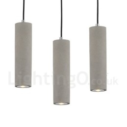 Lámpara colgante de hormigón moderna y contemporánea de 1 luz