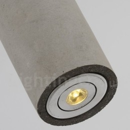 Lámpara colgante de hormigón moderna y contemporánea de 1 luz