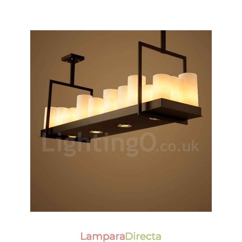 Lámpara colgante de candelabro vintage estilo rústico Lodge