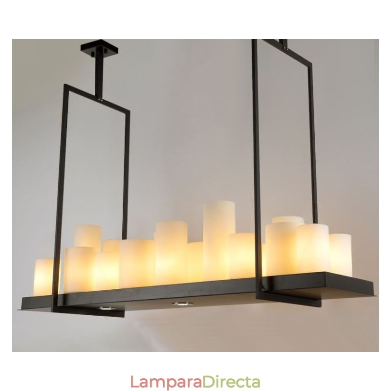 Lámpara colgante de candelabro vintage estilo rústico Lodge