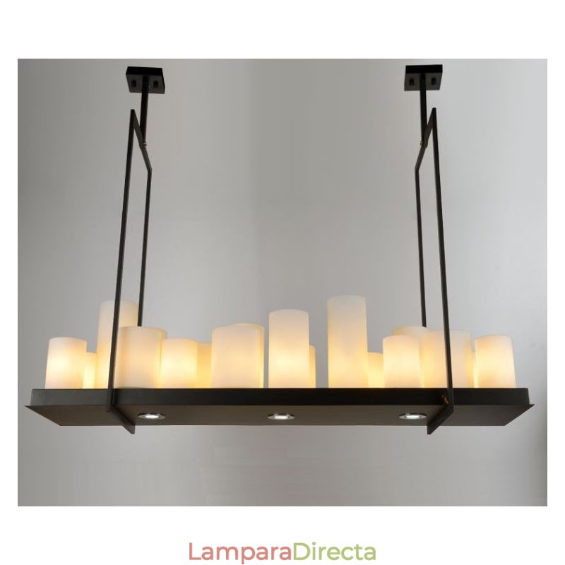 Lámpara colgante de candelabro vintage estilo rústico Lodge