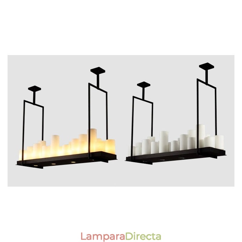 Lámpara colgante de candelabro vintage estilo rústico Lodge