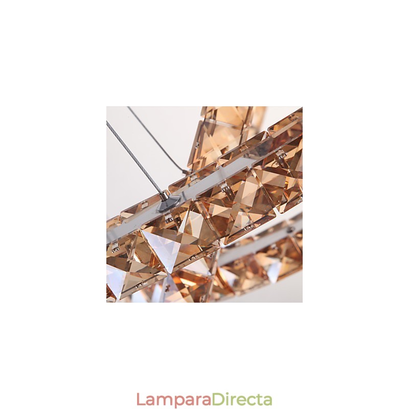 Lámparas de techo con anillo de cristal estilo moderno