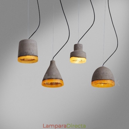 Lámpara colgante de hormigón contemporánea moderna de 1 luz Lámpara colgante de hormigón contemporánea moderna de 1 luz